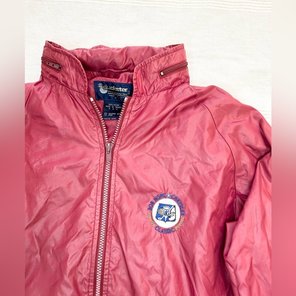 Vintage Duckster Golf Nylon Bomber Jacket Windbreaker Bob Hope Chrysler Classic - Picture 4 of 13